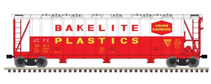 Atlas N Scale UCPX 3500 3-Bay Covered Hopper, Road Number: 50211