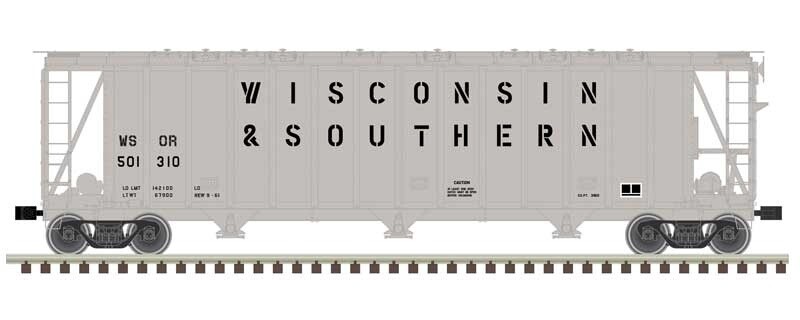 Atlas N Scale WS 3500 3-Bay Covered Hopper