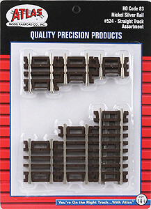 Code 83 Snap Track - Straight Sections -- 10-Piece Assortment - 2 Each: 3/4&quot;, 1&quot;, 1-1/4&quot;, 1-1/2&quot;, 2&quot; &amp; 2-1/2&quot;