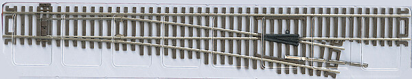 Code 83 Turnout with Nickel-Silver Rail and Brown Ties - Custom Line(R) -- No. 6 Right Hand