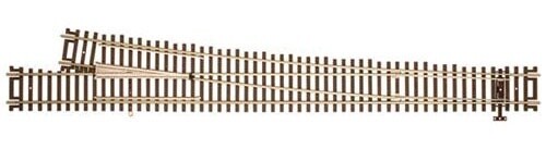 Code 83 Custom-Line(R) Mark IV Turnout w/Nickel-Silver Rail &amp; Brown Ties -- #8 Right Hand
