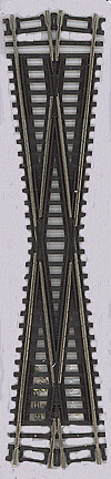 Code 83 Crossing - Nickel Silver with Brown Ties -- 12-1/2 Degrees