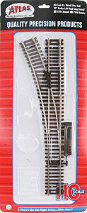 Code 83 Snap-Switch(R) Manual Turnout -- 22&quot; Radius, Left Hand
