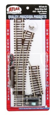 Code 83 Snap-Switch(R) Remote Turnout -- 18&quot; Radius, Right Hand