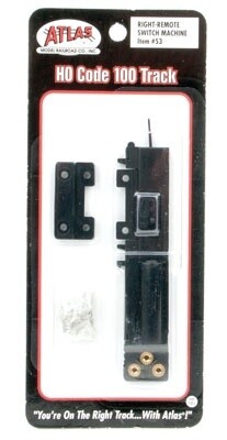 Remote Control Switch Machine -- Right Hand, Black Ties