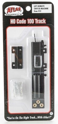Remote Control Switch Machine -- Left Hand, Black Ties