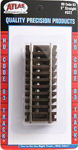 Code 83 Straight Snap-Track(R) -- 3&quot; 7.6cm pkg(4)