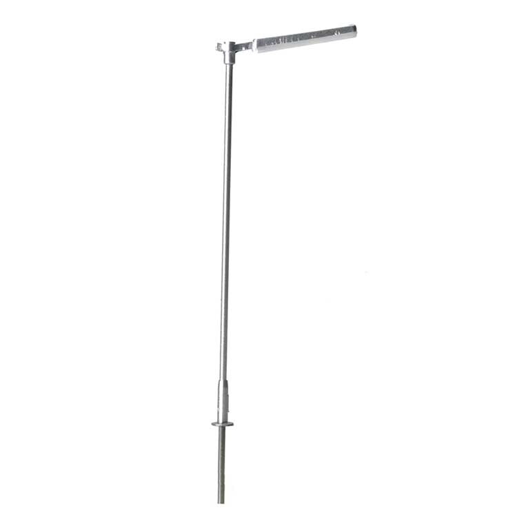 N Scale Single-Arm Parking Lot Light 3-Pack - Cool White LED -- Gray