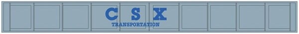 Decorated Plate Girder Bridge w/Code 100 Track -- Kit - CSX (gray, blue)