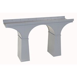 HO DOUBLE TRACK CUT STONE VIADUCT