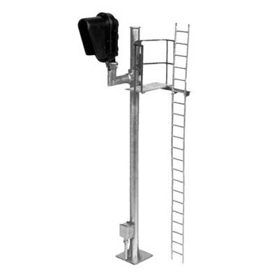 Single-Head Modern Hooded Signal - All Scales Signal System -- Right Hand