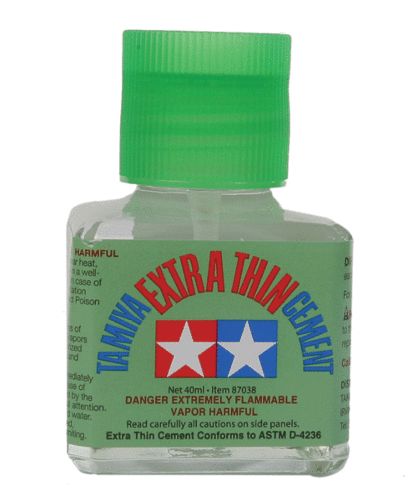 Tamiya Liquid Plastic Cement -- Extra Thin - 1.4oz 40mL
