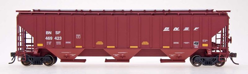 InterMountain HO 4750 Cu Ft 3-Bay Rib-Sided Hopper (BNSF)