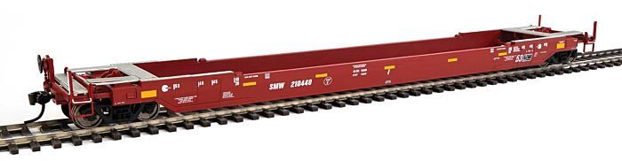 Walthers 920-109041 - Gunderson Rebuilt All-Purpose 53&#39; Well Car - Ready to Run -- St. Mary&#39;s West #210252 (oxide, white), Road Number: #210440