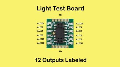 Nix Add-On Light Test Board -- For Decoder Buddy V1 and V5 Motherboard #494-NTZ4 &amp; NTZ5 (Sold Separately)