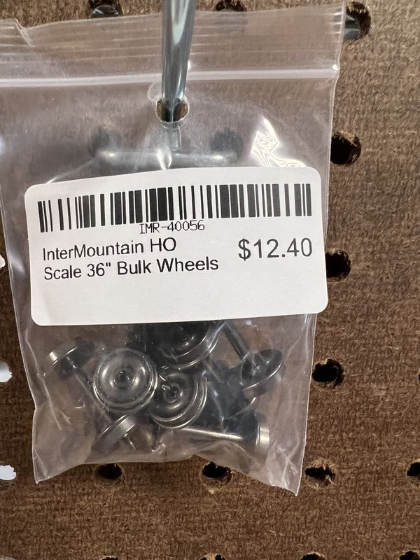 InterMountain HO Scale 36&quot; Bulk Wheels