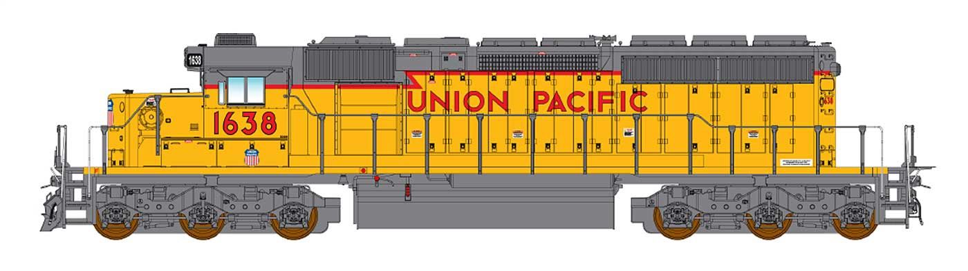 InterMountain N Scale Union Pacific SD40N - SD40-2, Road Number: #1646