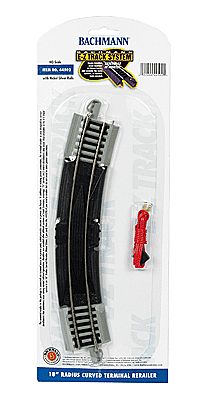 Bachmann Curved Track w/ Nickel Silver Rail &amp; Gray Roadbed - E-Z Track(R) -- 18&quot; 45.7cm Radius Terminal Rerailer