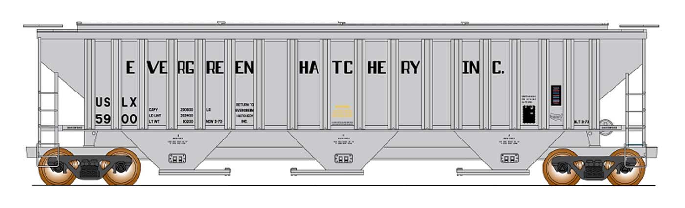 InterMountain N 4750 3 Bay Hopper - Evergreen Fish Hatchery