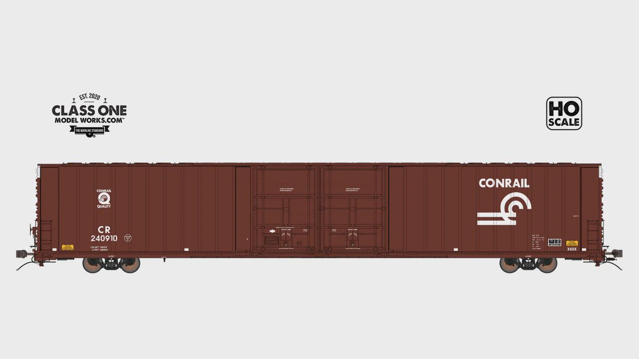Class One Model Works THRALL 86&#39; HIGHCUBE BOXCAR - 4 DOOR - CONRAIL