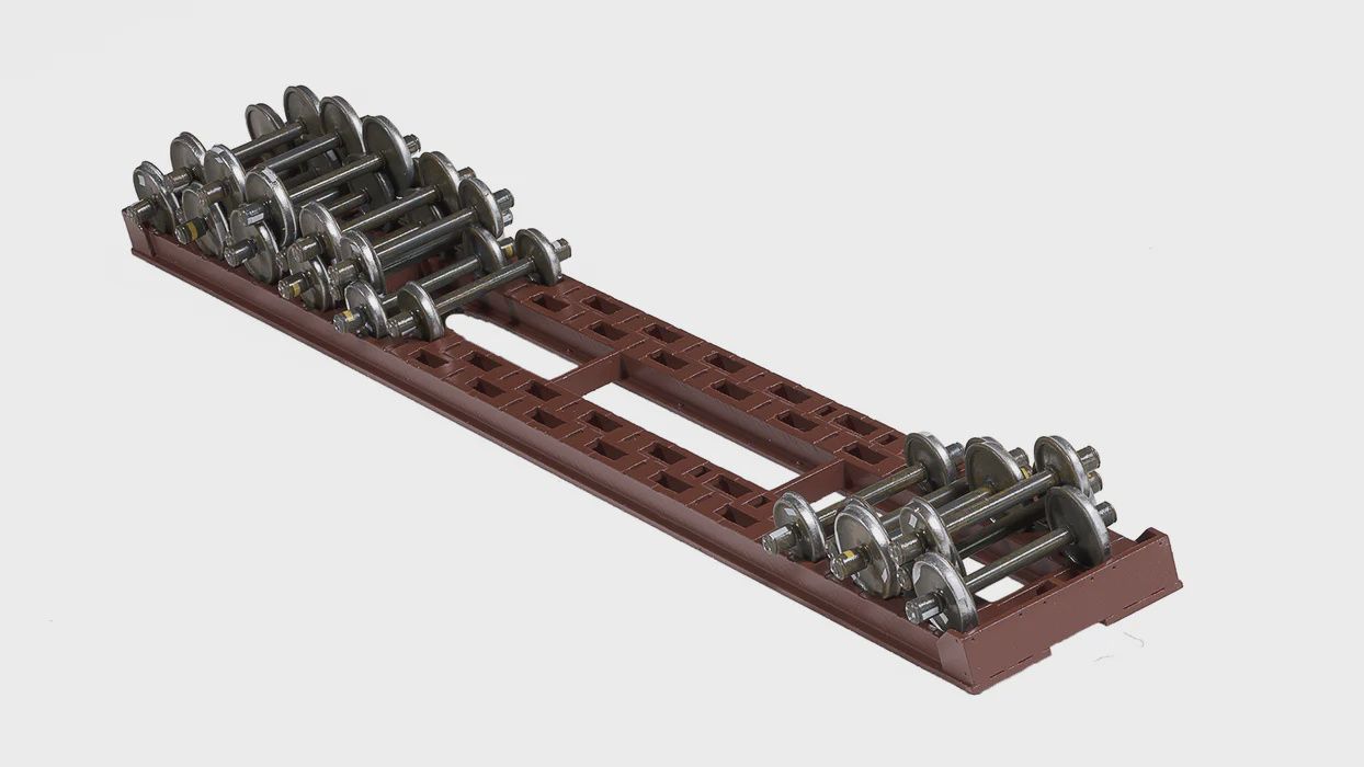 Class One Model Works WHEEL RACK FOR 60-FT CAR WITH 22 ASSORTED WHEELSETS
