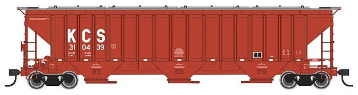 Walthers 57&#39; Trinity 4750 3-Bay Covered Hopper - Ready to Run -- Kansas City Southern, Road Number: 310439