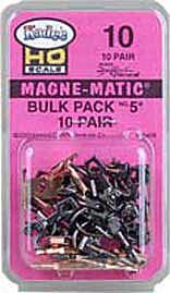 Kadee #10 Bulk Pack No.5(R) Knuckle Couplers -- No Draft Gear Boxes - 10 Pairs