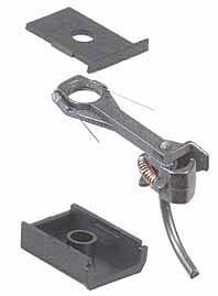 Kadee #149 Whisker(R) Self-Centering Metal Knuckle Couplers - Kit - Magne-Matic(R) -- Long 25/64&quot; Overset Shank with #242 Draft Gear Boxes - 2 Pair