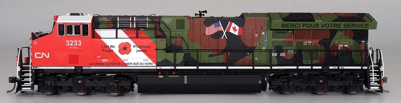 InterMountain HO Tier 4 Locomotive w/Sound -  CN Veterans, Road Number: 3015