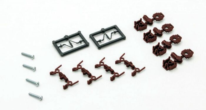 Micro Trains True-Scale Coupler -- Short Shank (brown) pkg(4)