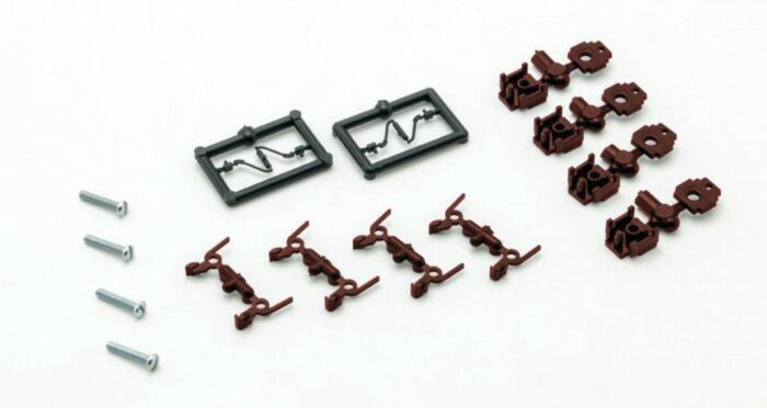 Micro Trains True-Scale Coupler -- Long Shank pkg(4) (brown)