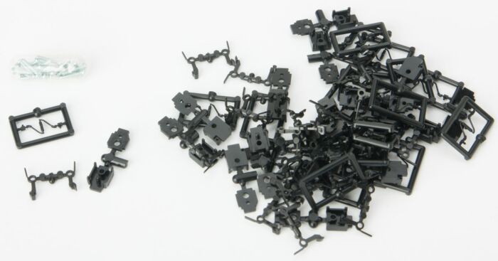 Micro Trains True-Scale Coupler -- Long Shank pkg(20) (black)