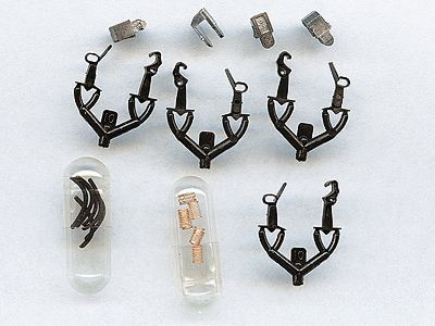 Micro Trains Truck Mount Couplers -- &quot;T&quot; Shank .245&quot; .62cm (Medium) 2 Pairs