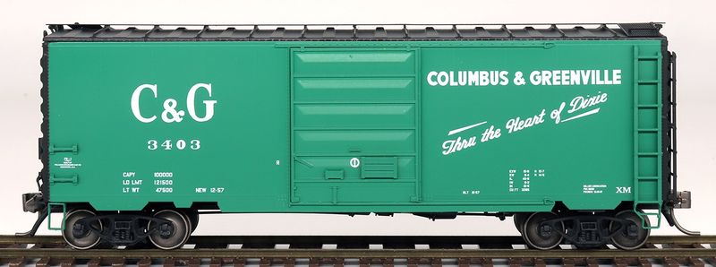 InterMountain HO 40&#39; PS-1 Boxcar - Columbus &amp; Greenville