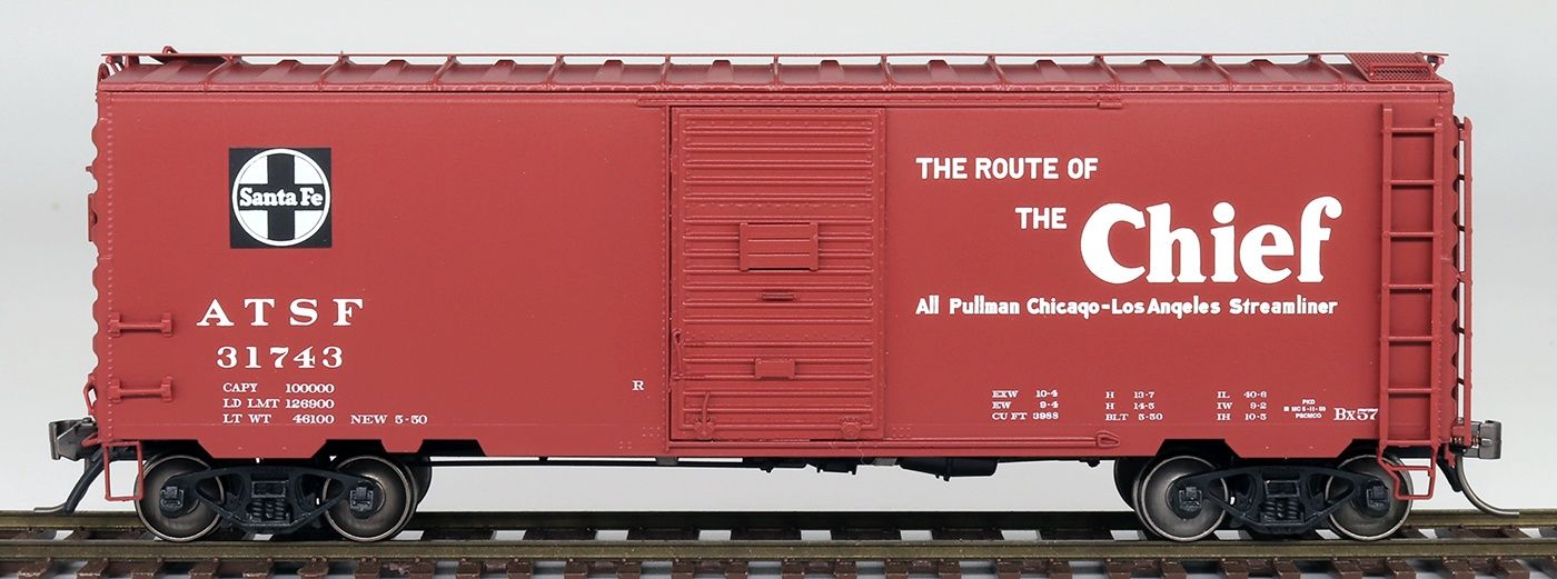 InterMountain HO 40&#39; PS-1 Boxcar - Santa Fe Bx57 - Chief