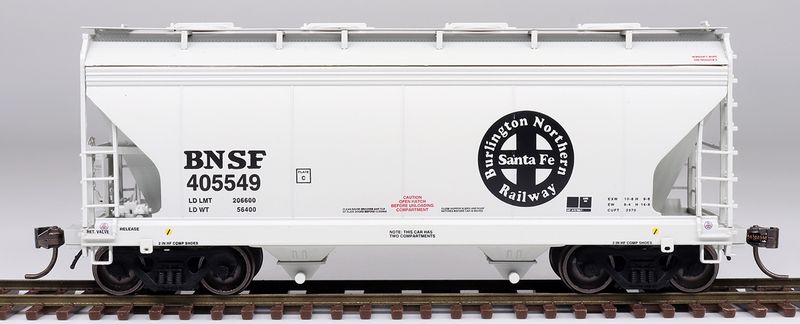 InterMountain HO ACF Center Flow 2 Bay Hopper - BNSF - Round Logo