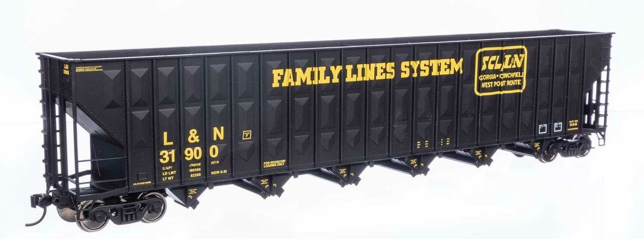 Walthers Mainline 73&#39;3&quot; Greenville  Wood Chip Hopper L&amp;N