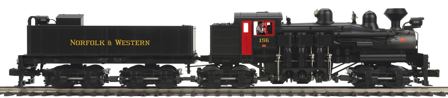 MTH Premier 4-Truck Shay Steam Engine w/Proto-Sound 3.0  Norfolk &amp; Western #156