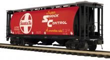 MTH Premier 3-Bay Cylindrical Hopper Car - Santa Fe, Road Number: #301427