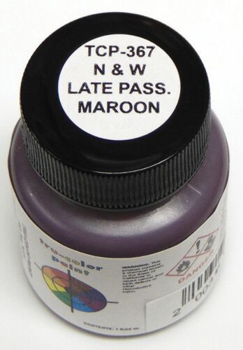 Tru-Color 1oz 29.6mL -- Norfolk &amp; Western Late Passenger Car Maroon