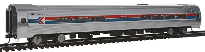 Walthers Proto - 85&#39; Amfleet I Amcafe - Lighted - Ready To Run -- Amtrak(R) Phase I, 1 Arrow)