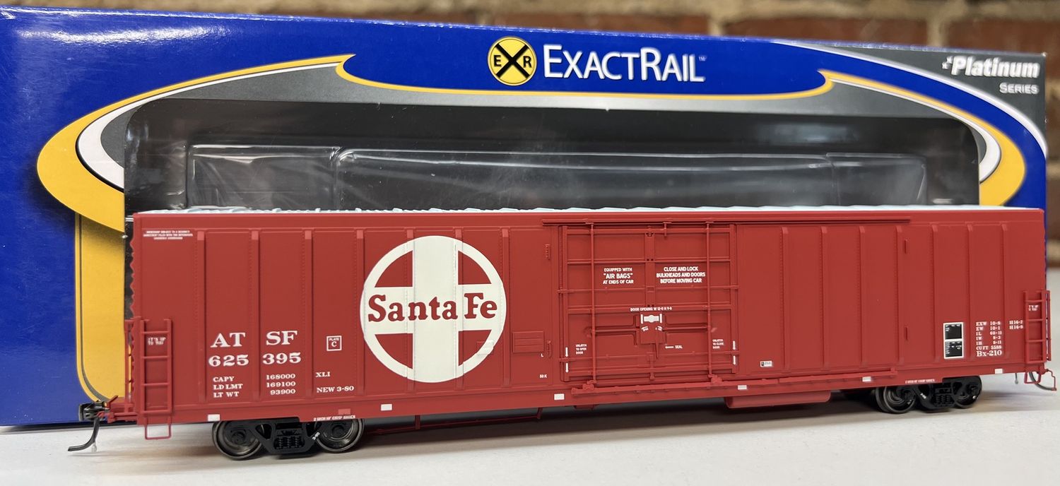 ExactRail - PC&amp;F Beer Car 62&#39; Insulated Box Car - ATSF - &#39;As Delivered&#39;