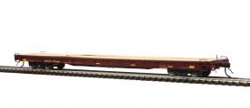 MTH HO 60&#39; Wood Deck Flat Car