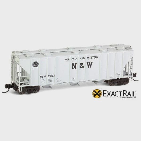 ExactRail - PS-2CD 4000 Covered Hopper - Norfolk &amp; Western, Road Number: 290534