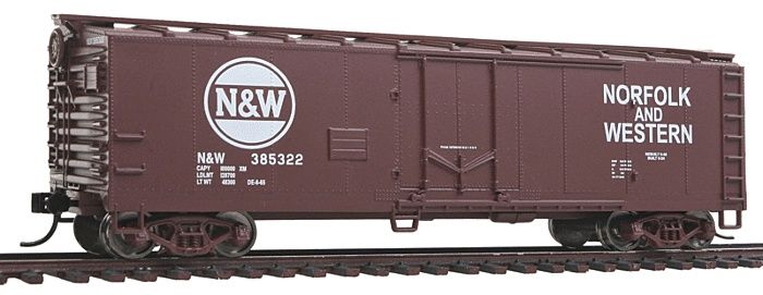 Wathers Mainline-40&#39; Plug-Door Boxcar - Ready to Run -- Norfolk &amp; Western