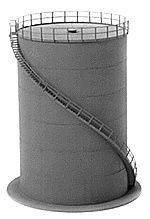 Tichy Train Group - Oil Tank -- Kit - 4" 10.2 Diameter x 7" 17.8cm