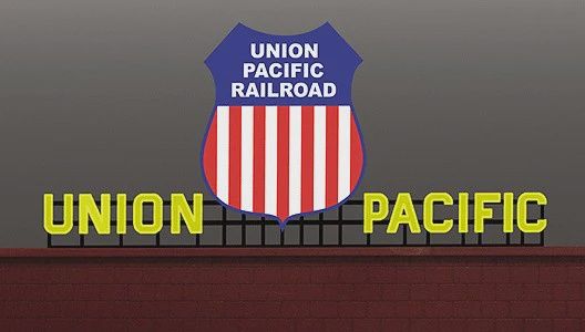 Miller Engineering 3781 HO/O Union Pacific Animated Neon Billboard