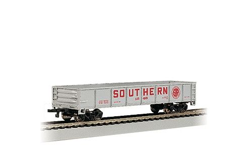 Bachmann 17204 - 40&#39; Gondola - Ready to Run - Silver Series(R) -- Southern Railway (silver, red)