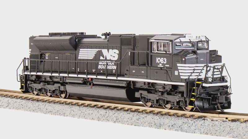 Broadway Limited-EMD SD70ACe, NS #1063, Black &amp; White, Paragon4 Sound/DC/DCC