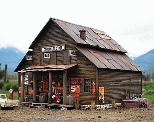 Downtown Deco-Country Line Store-HO scale